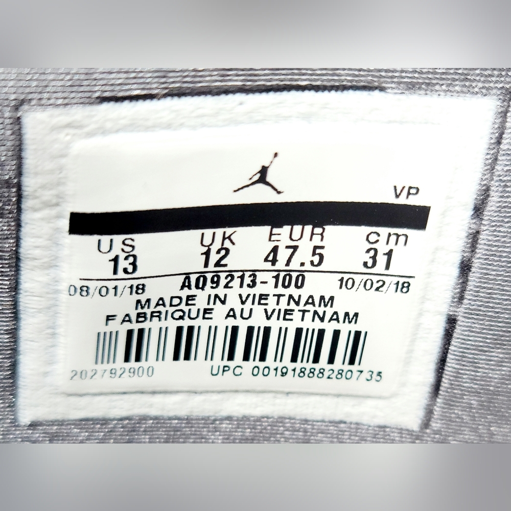 Air Jordan 19 Retro 2019 "OG Flint" Sz 13 Men - Picture 10 of 11